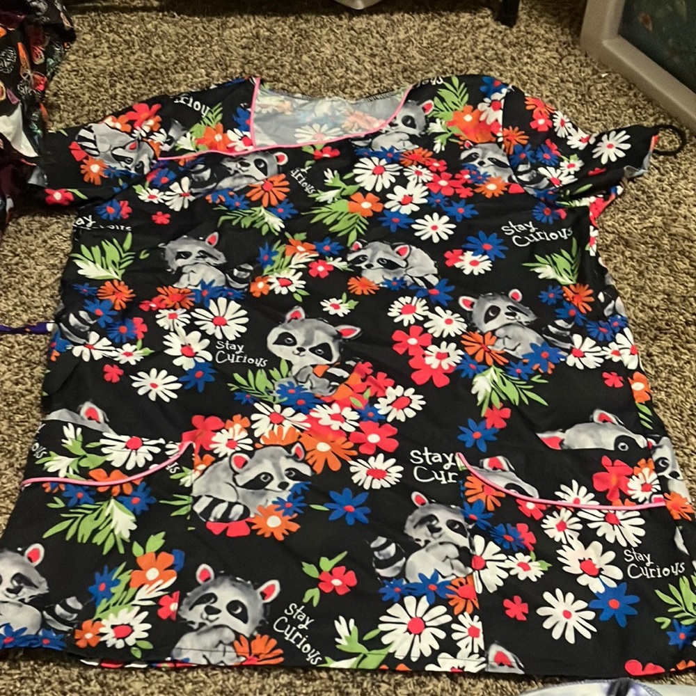 Scrub tops. All different brands and sizes.